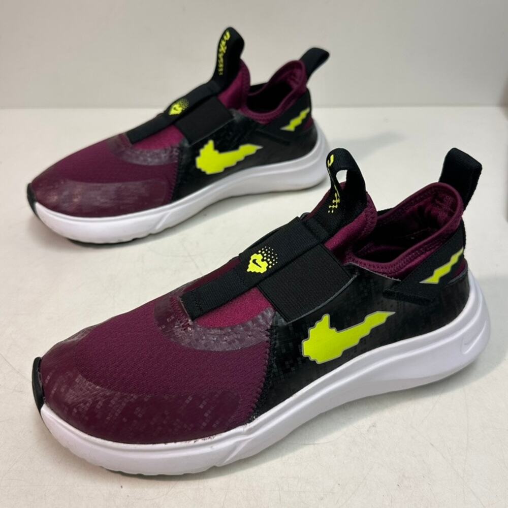 EXCELLENT Nike Flex Plus SE PS 'Sangria Volt' Sneakers Pink M 5.5 / W 7 / EU 38 - Picture 5 of 8